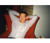 "I'm Good Here!" Me lounging in a chair at the Officers' Club at DLI