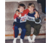 Matt and Jess-early 1998-brothers sticking together.